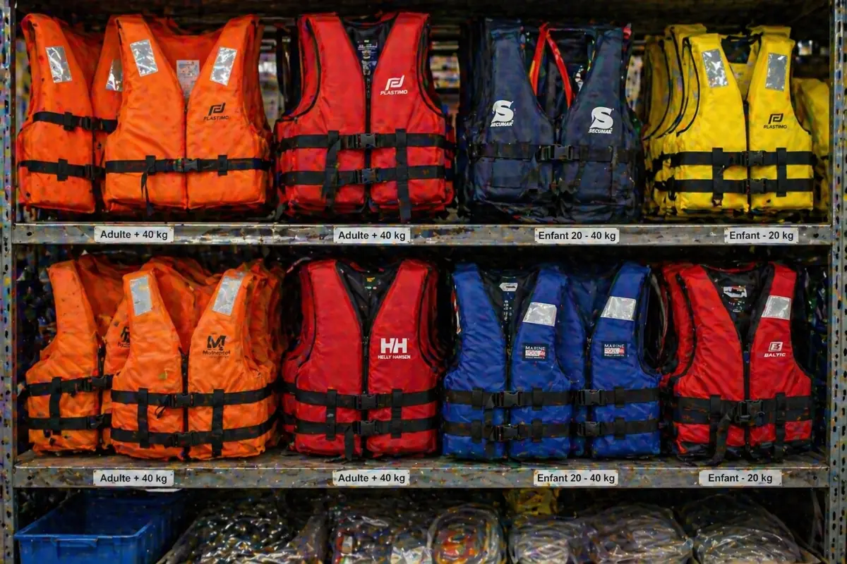 Gilets de sauvetage homologués